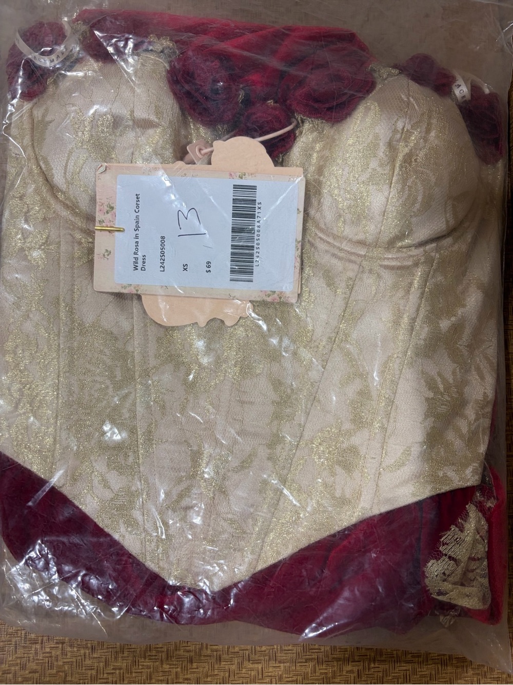 NEW LaceMade Wild Rose Spain Corset Dress Size XS - Picture 12 of 16
